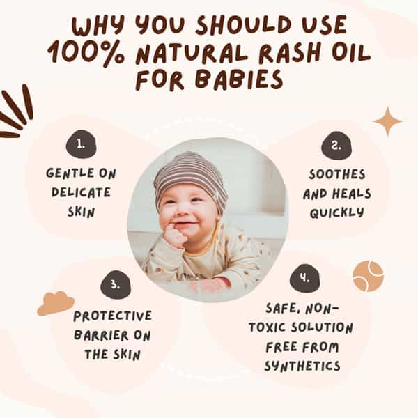 Coco Crush Rash Oil For Babies - Diaper & Nappy Rash Relief | Organic | Prevents Irritation - 50Ml