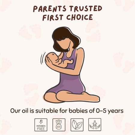 Coco Crush Rash Oil For Babies - Diaper & Nappy Rash Relief | Organic | Prevents Irritation - 50ml