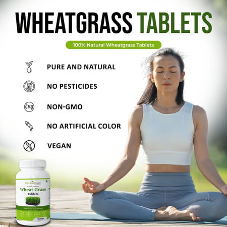 Attar Ayurveda Wheat Grass Tablets (120 Tablets | 500mg)