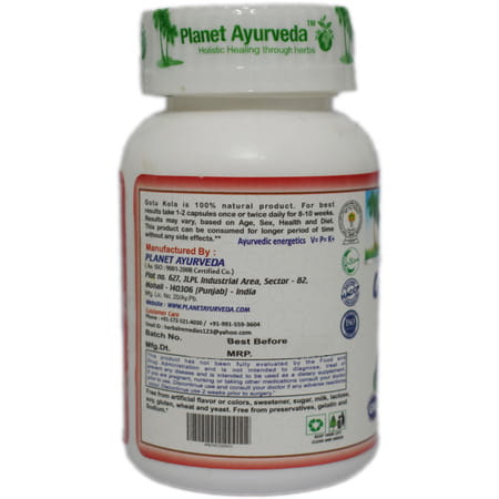 Planet Ayurveda Gotu Kola - 60 Capsules