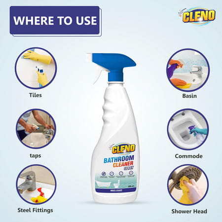 Cleno Bathroom Cleaner Spray Cleans Bathroom Floor Stain Eco-Friendly - 450ml