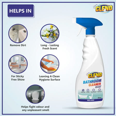 Cleno Bathroom Cleaner Spray Cleans Bathroom Floor Stain Eco-Friendly - 450ml