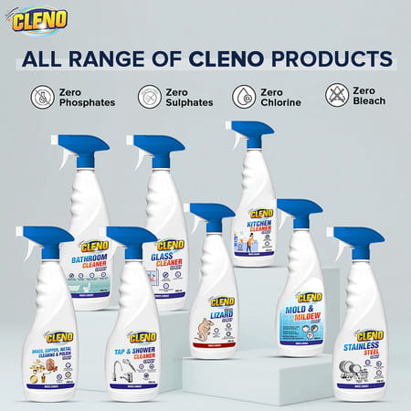 Cleno Bathroom Cleaner Spray Cleans Bathroom Floor Stain Eco-Friendly - 450ml