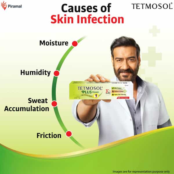 Tetmosol Plus Cream-Topical Antifungal Cream-Kills Fungus Relieves Itching And Skin Infections - 10G