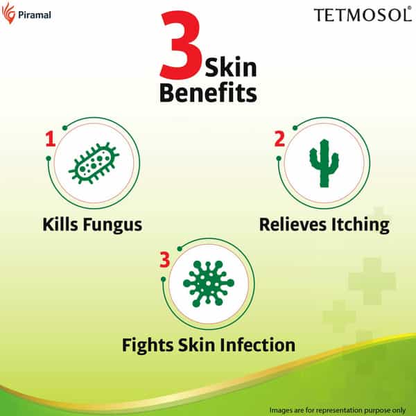 Tetmosol Plus Cream-Topical Antifungal Cream-Kills Fungus Relieves Itching And Skin Infections - 10G
