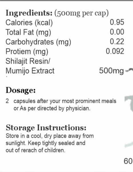 Ojasveda Shilajit Capsule - 60N