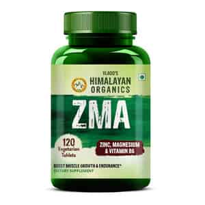 Vlado's Himalayan Organics Zma (zinc | Magnesium Aspartate) Sports Recovery Supplement | Veg -120n
