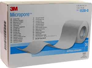 3m 1530-0 Micropore Surgical Tape 1.25cm X 9.14 M 24 Rolls