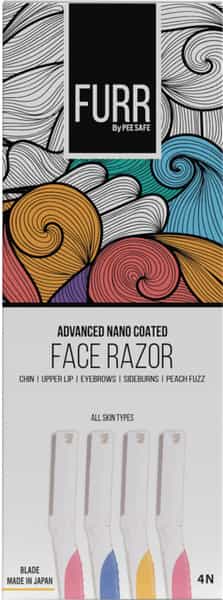 Furr By Pee Safe Face Razor - Pack Of 4