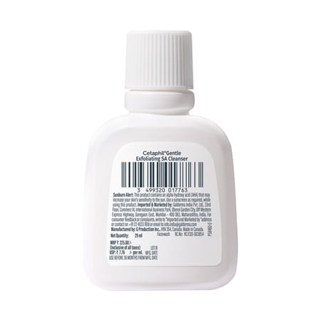 Cetaphil Gentle Exfoliating Sa Cleanser For Sensitive Skin 29 Ml