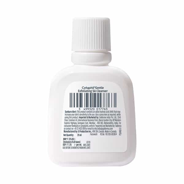 Cetaphil Gentle Exfoliating Sa Cleanser For Sensitive Skin 29 Ml