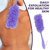 Sanfe Selfly Loofah With Handle - Single | Body Bath Sponge Loofah For Men & Women | Everyday Sponge