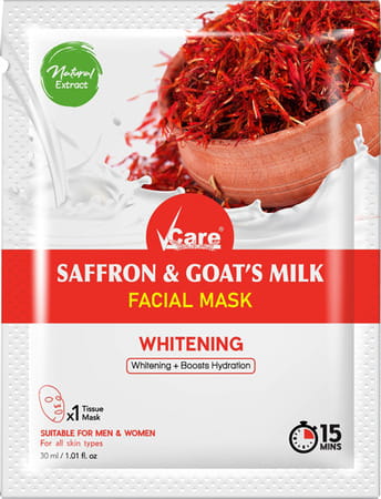 Vcare Saffron & Goat's Milk Face Mask - 1 Unit