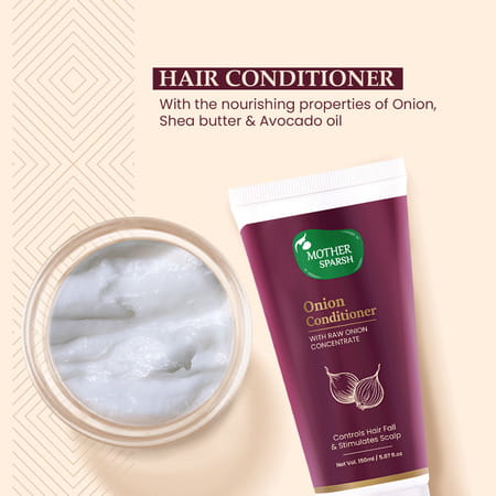 Mother Sparsh Onion Hair Conditioner With Raw Onion Concentrate | Suitable For Women & Men | 75ml