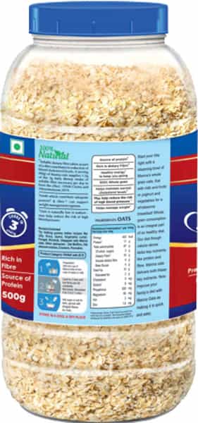 Manna Oats - Jar 1Kg Box | Steel Cut Rolled Oats -Rich In Fibre & Protein