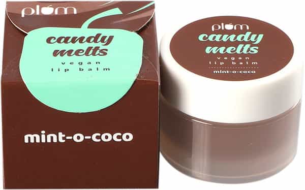 Plum Candy Melts Vegan Lip Balm | Mint-O-Coco- 12 Gm