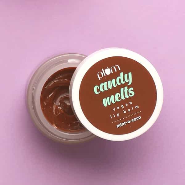 Plum Candy Melts Vegan Lip Balm | Mint-O-Coco- 12 Gm