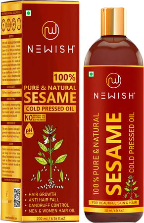 Newish Cold Pressed Sesame Oil For Hair Skin And Massage (Til Ka Tel / Til Oil) 200ml