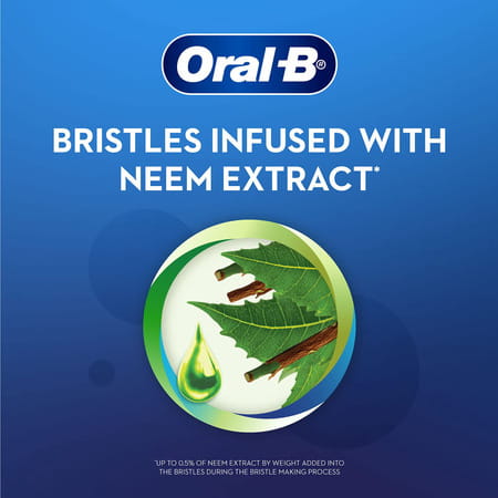 Oral B Criss Cross Adult Manual Toothbrush With Neem Extract | Medium (Buy 2 Get 2 Free)