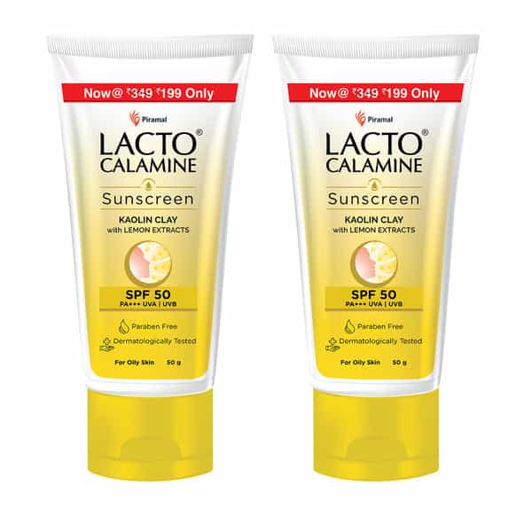 Lacto Calamine Sunscreen Kaolin Clay Matte Look Spf 50 Pa +++ Uva| Uvb - 50G (Pack Of 2)