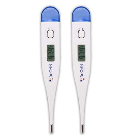 Dr. Odin Dmt101 Digital Medical Thermometer Fda Approved Quick 40 Second Reading Pack Of 2