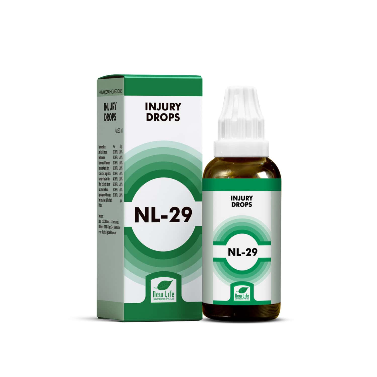 New Life Nl 29 (injury Drops) | 30ml