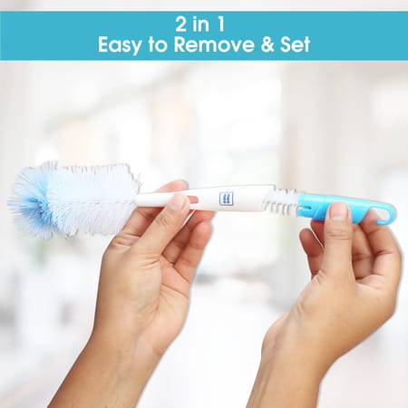 Meemee Bottle And Nipple Cleaning Brush (Blue)