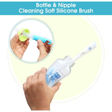 Meemee Bottle And Nipple Cleaning Brush (Blue)