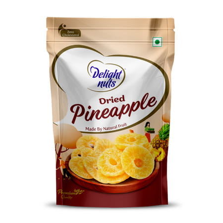 Delight Nuts Dried Pineapple - Made By Natural Fruit 200gm