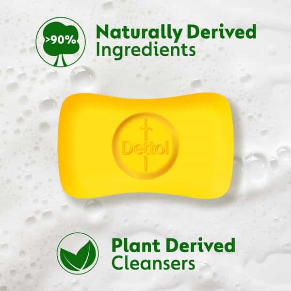 Dettol Lime Cool Bathing Soap Bar With 2X Menthol & Long Lasting Freshness - 125G (Buy 3 Get 1 Free)