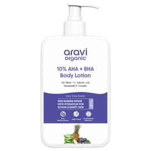 Aravi Organic 10% Aha + 1% Bha Exfoliating Body Lotion - 200ml