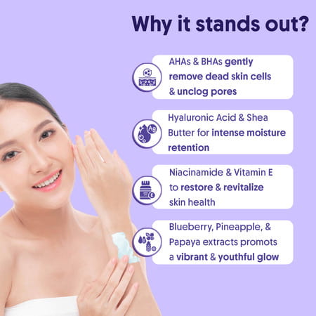 Aravi Organic 10% Aha + 1% Bha Exfoliating Body Lotion - 200ml