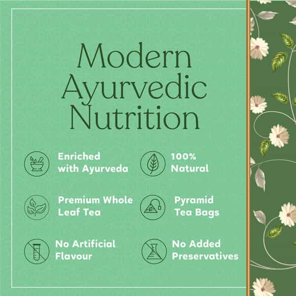 Kapiva Svastha Green Tea - Rakshan Akrti Anandam & Paachaka | 40Gm - 5 Tea Bags