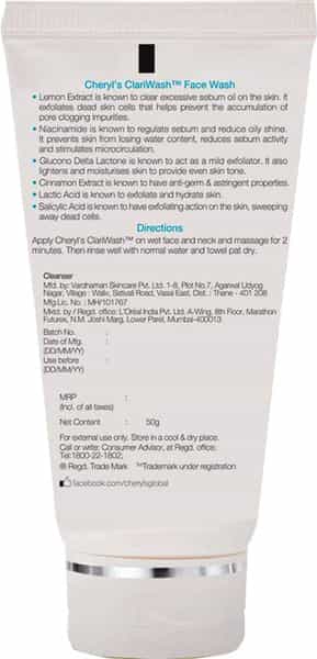 Cheryl's Clariwash Facewash- 50 Gms
