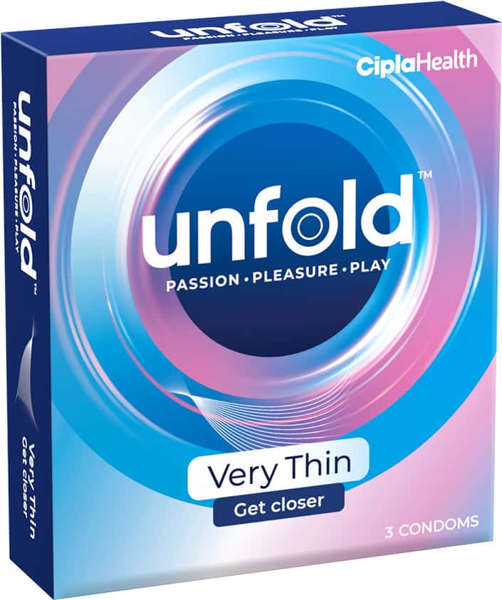 Unfold Very Thin Box Of 3 Condoms