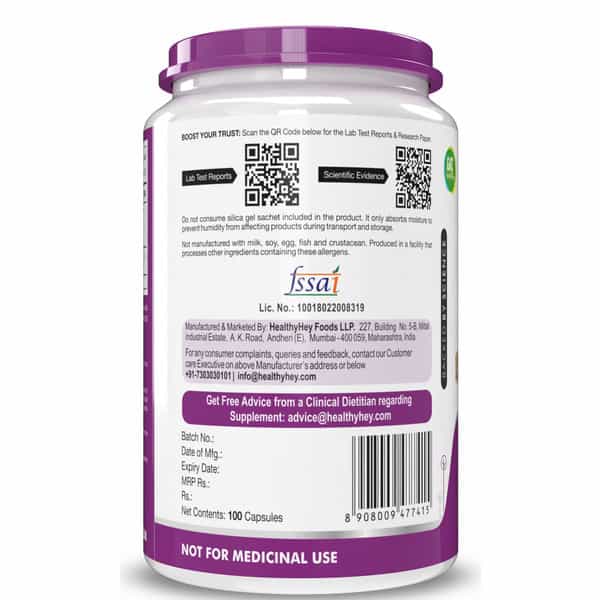 Healthyhey Ginger Extract 5% Gingerols -100 Veg Capsule