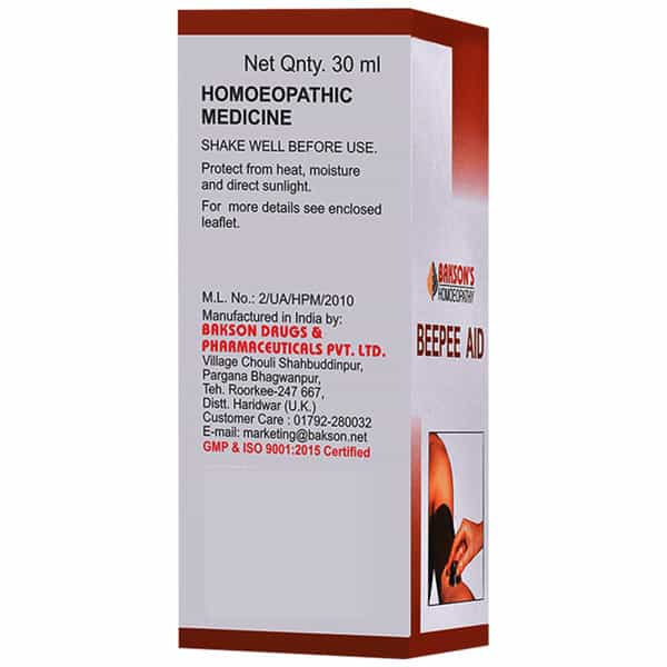 Dr Bakshi's Bakson Homoeopathy Beepee Aid Drops 30 Ml