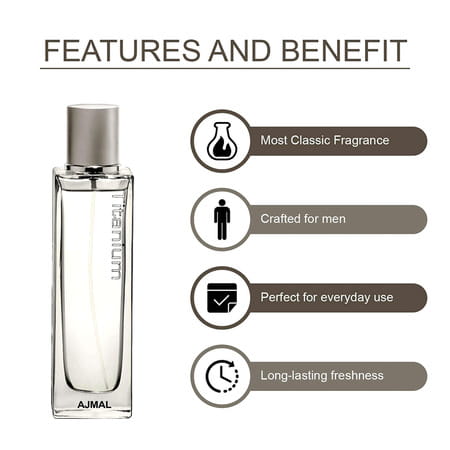 Ajmal Wisal Eau De Parfum 50ml Perfume For Women And Titanium Eau De Parfum 100ml Perfume For Men