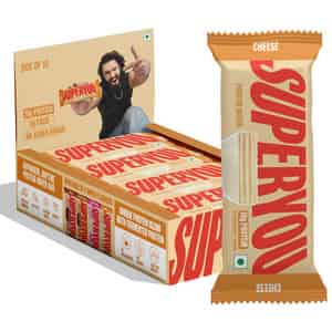 Superyou Cheese Protein Wafer Bars (pack Of 10)|10g Protein | 3g Fiber | No Added Sugar