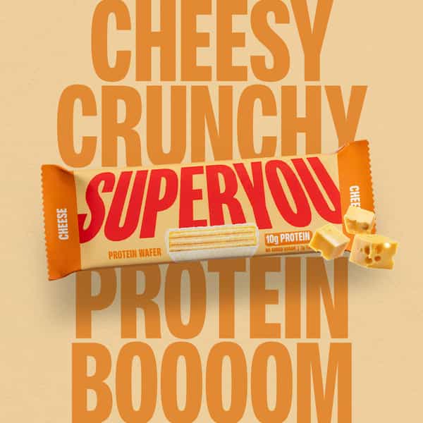 Superyou Cheese Protein Wafer Bars (Pack Of 10)|10G Protein | 3G Fiber | No Added Sugar