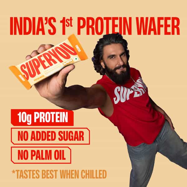Superyou Cheese Protein Wafer Bars (Pack Of 10)|10G Protein | 3G Fiber | No Added Sugar