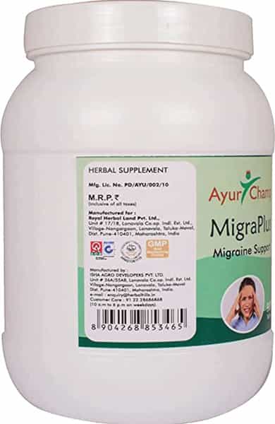 Ayur Champ Migraplus - 900 Tablets Pack Of 4