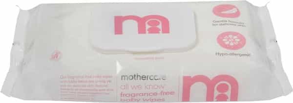 Mothercare All We Know Non Fragranced Baby Wipes - 60 Wipes