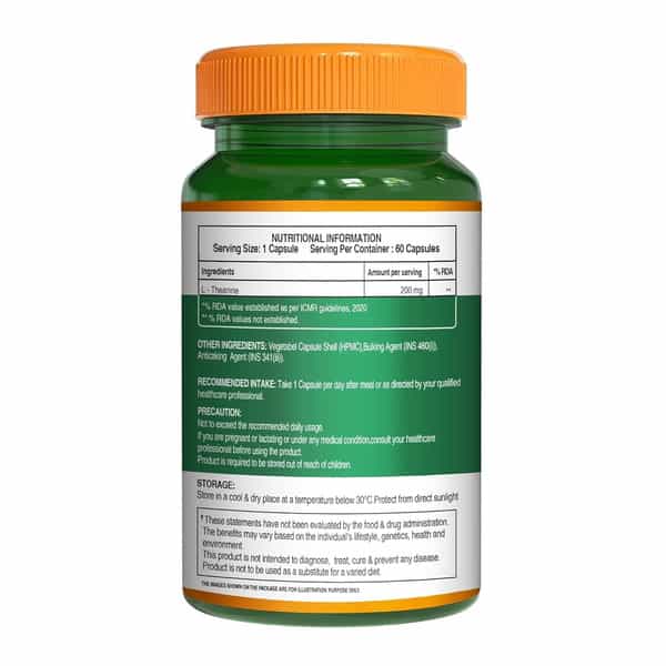 Pure Nutrition L-Theanine 200Mg - 60 Veg Capsules