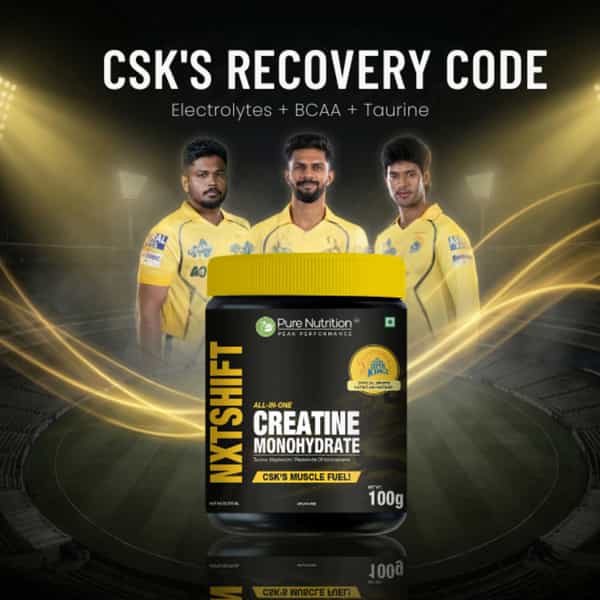 Pure Nutrition Nxtshift Creatine Monohydrate | Unflavoured | Power & Recovery Support 100 Gm