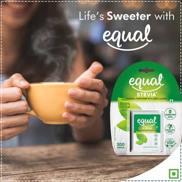 Equal Stevia Natural Sweetener Sugar Free 300 Tablets Pack Of 3