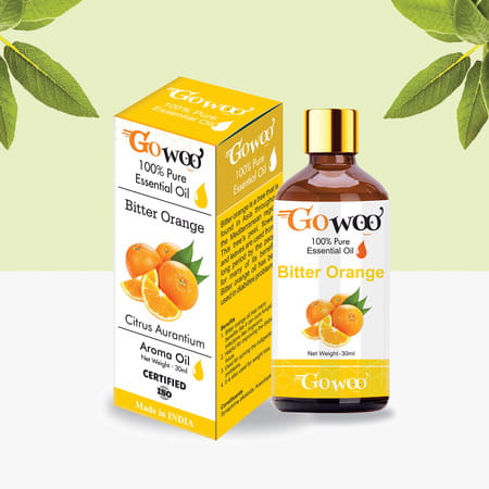 Go Woo 100% Pure Bitter Orange Body Oil Skin Lightening For Daily Use 30 Ml