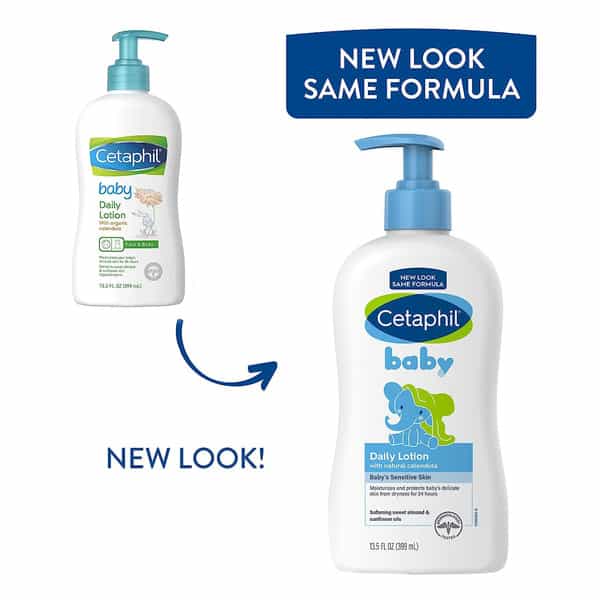 Cetaphil Baby Daily Lotion With Organic Calendula | Face & Body | 399 Ml
