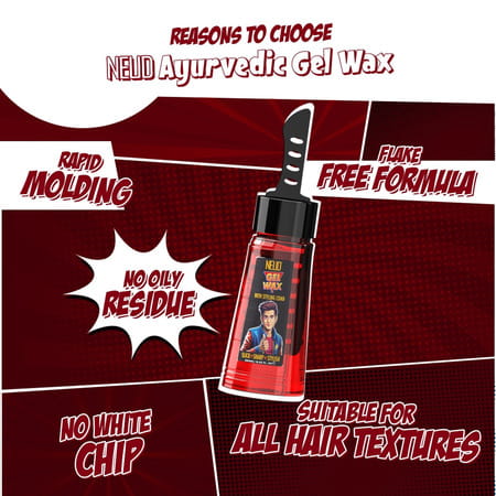 Neud Ayurvedic Strong Hold Hair Wax Gel - 250 Ml