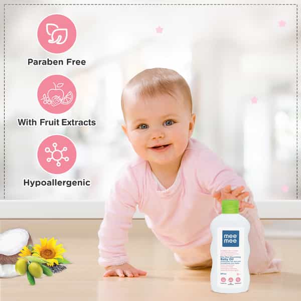 Meemee Baby Oil With Fruit Extracts- 200 Ml (200 Ml)